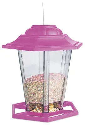 Audubon NA19971 Multi-Colored Plastic Lantern Bird Feeder 8 Inch