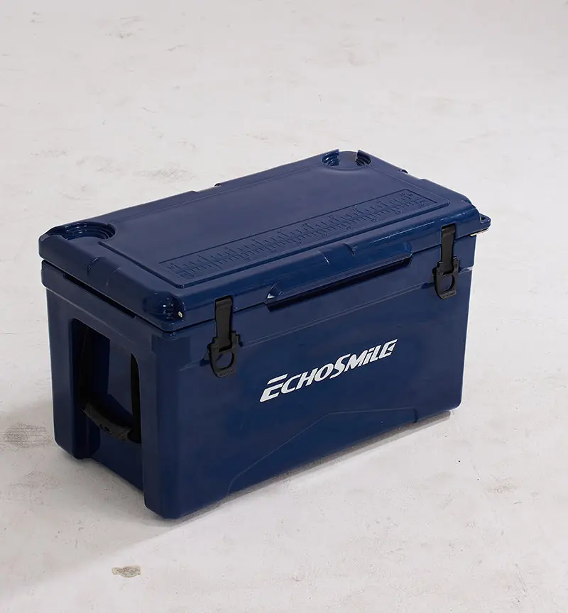 40Qt Navy Blue Insulated Box Polyethylene Cooler Outdoor rigmore