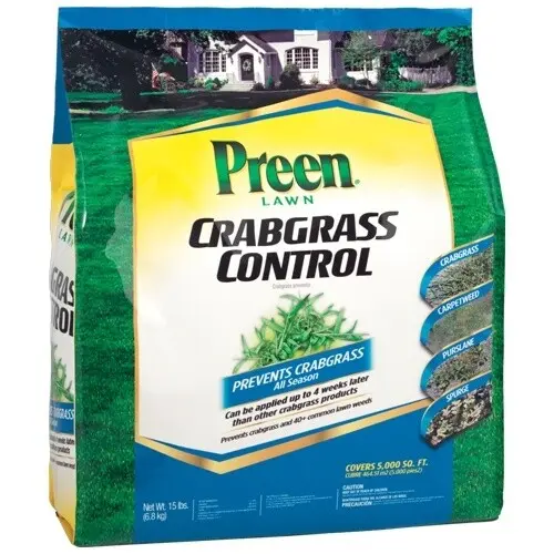 Preen Lawn Crabgrass Regulation 15 lb Covers 5000 sq ft Weed Prevention