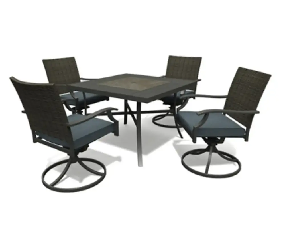 Four Seasons Courtyard Belmont Dining Set Brown Outdoor Use