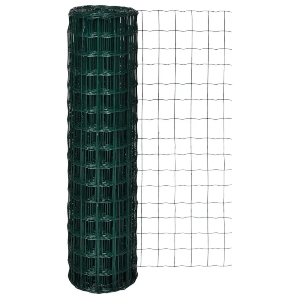 32.8x4.9 Feet Green Euro Fence Steel Garden Security