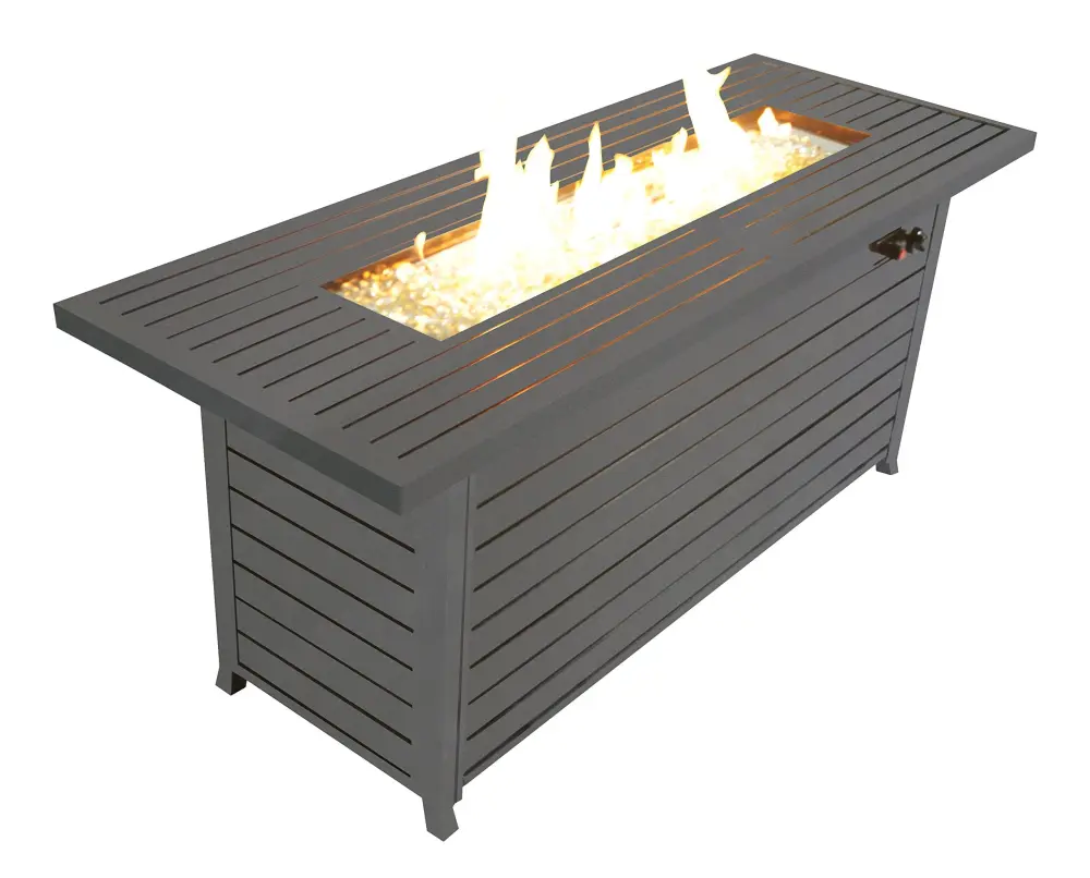 57In Outdoor Gas Propane Fire Pits Table Aluminum 50000Btu Firepit w944 legacy heating