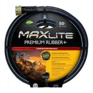 Green Thumb CGTSGC58050 MaxLite Premium Rubber-Plus Hose 5/8 Inch x 50 Feet