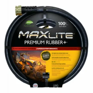 Green Thumb CGTSGC58100 MaxLite Premium Rubber-Plus Hose 5/8 Inch x 100 Feet