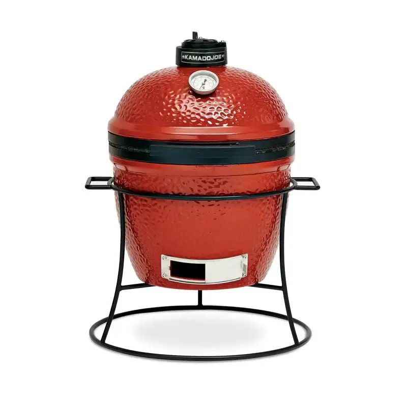 Kamado Joe 13.5 . Joe Jr. Charcoal Kamado Grill and Smoker Red