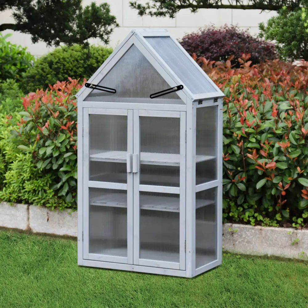 Mini Greenhouse Kit Outdoor Plant Stand Small Green House Plants natural house