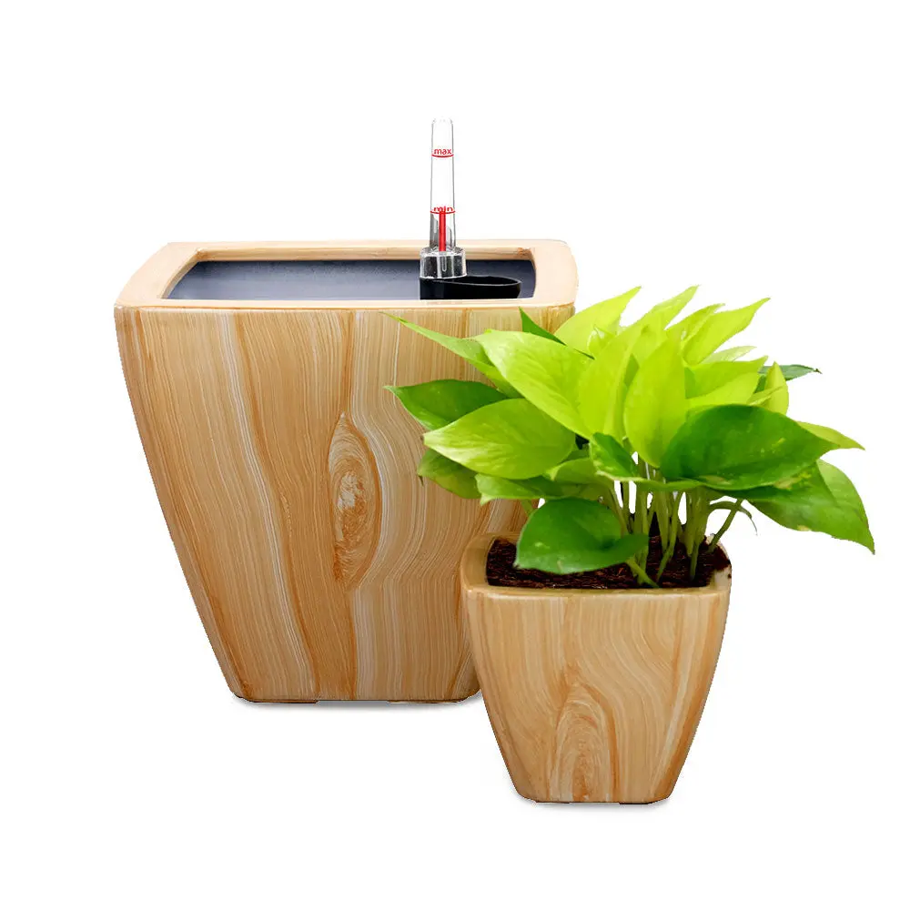 2 Pack Self Watering Planter Pots Indoor and Outdoor Plants dty home