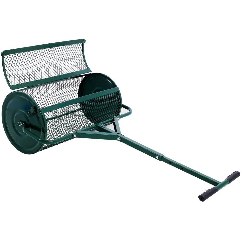 Peat Moss Spreader 24 Inch Compost Spreader Metallic Mesh T Handle g-h