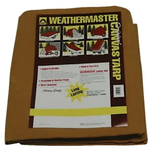 Dize CA1020D Weathermaster 10 Oz Waterproof Cotton Duck Canvas Tarp 10' x 20'