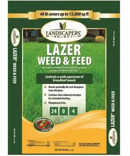 TurfCare 902729 Lazer Lawn Weed & Feed 24-0-4 48 Lbs Lawn Fertilizer